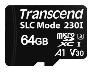 64GB microSD, SLC Mode, Wide Temp. UHS-I U3, A1, TLC; -40°C ~  85°C