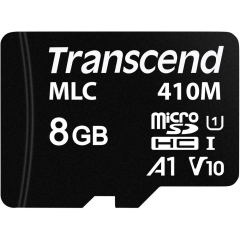 8GB microSD UHS-I U1 A1, MLC; -25°C ~  85°C