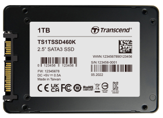 1TB, 2.5" SSD, SATA3, 3D TLC BiCS5, DRAM-less, PE: 3K; -20°C ~ 75°C