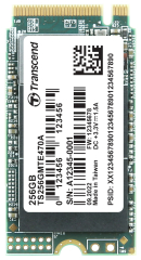 256GB, M.2 2242, PCIe Gen3x4, NVMe, 3D TLC BiCS5, DRAM-less, PE: 3K, TCG Opal; -20°C ~ 75°C