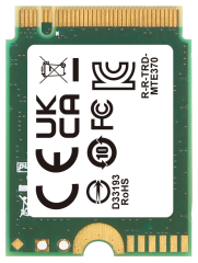 512GB, M.2 2230, PCIe Gen3x4, M Key, 3D TLC BiCS5, DRAM-less, PE: 3K; -20°C ~ 75°C