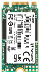 256GB, M.2 2242 SSD, SATA3 B+M Key, 3D TLC BiCS5, PE: 3K, 30u”, wide temp.; -40°C ~  85°C