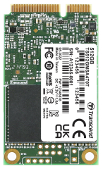 512GB, mSATA SSD, SATA3, 3D TLC BiCS5, PE: 3K, 30u”; -20°C ~ 75°C