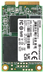 256GB, mSATA SSD, SATA3, 3D TLC BiCS5, PE: 3K, 30u”, wide temp.; -40°C ~  85°C