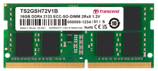 16GB DDR4 2133 ECC-SO-DIMM 2Rx8 1Gx8 CL15 1.2V
