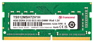 4GB DDR4 2133 ECC-SO-DIMM 1Rx8 512Mx8 CL15 1.2V