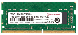 4GB DDR4 2666 ECC-SO-DIMM 1Rx8 512Mx8 CL19 1.2V