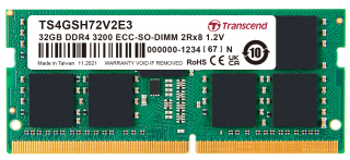 32GB DDR4 3200 ECC-SO-DIMM 2Rx8 2Gx8 CL22 1.2V