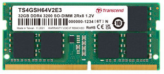 32GB DDR4 3200 SO-DIMM 2Rx8 2Gx8 CL22 1.2V