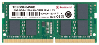 16GB DDR4 2666 SO-DIMM 2Rx8 1Gx8 CL19 1.2V