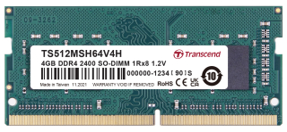 4GB DDR4 2400 SO-DIMM 1Rx8 512Mx8 CL17 1.2V