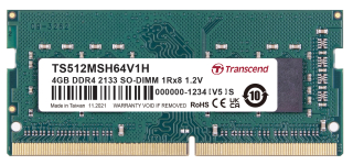 4GB DDR4 2133 SO-DIMM 1Rx8 512Mx8 CL15 1.2V