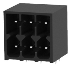 9.5A 250V AC 3. 5mm, male, black, double row