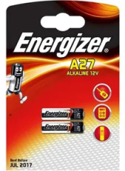Blister Pack of 2 Alkaline Battery 12V A27 / MN27