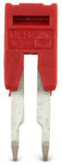 Bridge, Spacing: 3.5 mm, 2 pins, red