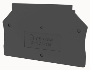 End plate, DC4, grey