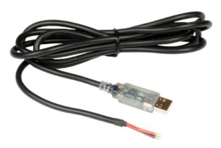 USB A to RS232 serial UART converter cable incorporating FT232R, 1.8m, 3.3V power supply output, 1.0Mbaud max