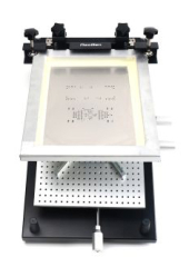 Manual frameless stencil printer