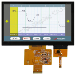 800x480, 7"; TFT+Capacitive Touch Panel; -20°C to +70°C
