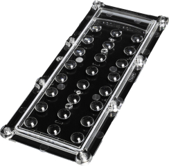 Lens Array IP High Bay, 90° wide beam , Pin/Screw Fastening, Material-PMMA 172x71x10mm