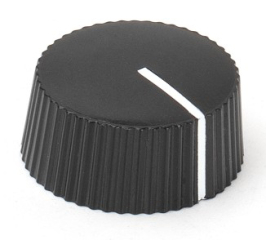 cupcake style AMP KNOB with indicator ф20mm, black