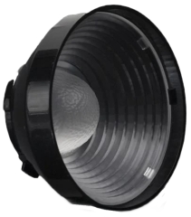 Lens with black reflector, Fastening HEKLA, ~35° medium beam, ?50x25mm