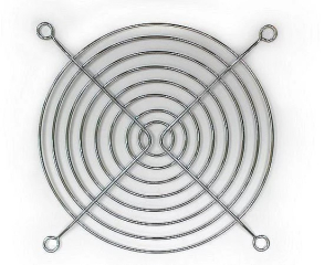 Finger Guard for Fan 120x120mm, Metal, Finish: bright nickel chrome plating