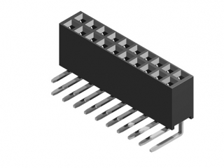 Board to Board Socket, body height 8.5mm, 2x2, R. angled PCB TH, P2.54mm