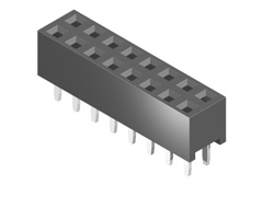 Board to Board Socket, body height 8.5mm, 2x4, straight PCB TH, P2.54mm