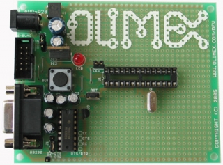 Прототипна платка за 28-pin AVR MCU, SТКxxx прогр.