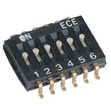 DIP switch 10p SPST ON-OFF 1.27mm SMD