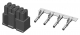 Receptacle connector, 3.00mm 2X2P 5A/250V