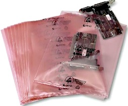 Polyethylene antistatic bag, Pink, 350x450mm