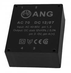 Input: AC 40-90V Output: DC 12V -/+5% 0.7A