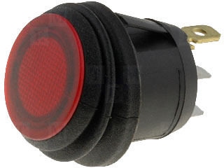 DPST ON-OFF M20 6A/250V Red NEON; Waterproof