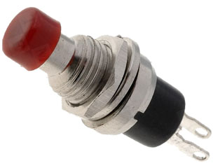 switch 2p SPST momentary 6.0x20mm 1A/250V, Red