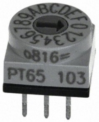 Rotary Code Switch, 16 positions, TH