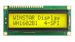 16x2 LCD STN Positive Transflective; Yellow-Green; 80x36x13.2mm; LED YG B/L; Build in Negative Voltage; LAT+CYR