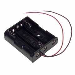 Battery Holder for 3 "AA", wire leads