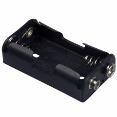 Battery Holder for 2 "AA", snap-on connector