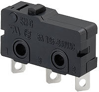 Micro sw 3p SPDT Mom. 5A/250V 19.5x9.5x6.4mm