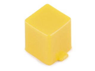 Top button sq.7x7x8mm yellow