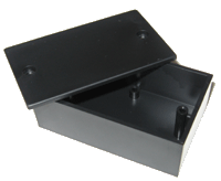 plastic box 70х42х26 black