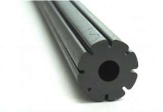 Hollow fluted rod 200 mm D22/d6 