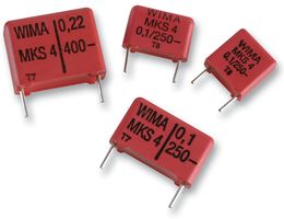 Кондензатор полиестерен "WIMA", 100nF, 1000VDC, 7.0x16.5x26.5мм, RM22.5, 10%