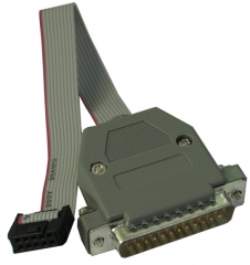 Parallel port AVR programmer (Pony Prog, AVR Dude) with STK200 compatible ICSP connector