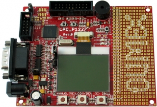 DEvelopment prototype board for LPC1227 CORTEX M0 ARM microcontroller 