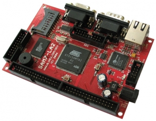 Development board for AT91SAM7EA2 ARM7TDMI-S microcontroller 