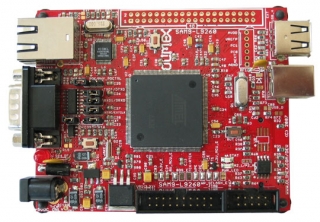 Development board for AT91SAM9260 microcontroller 