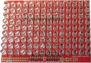 Lot Of LEDs shields with 5mm LEDs in red